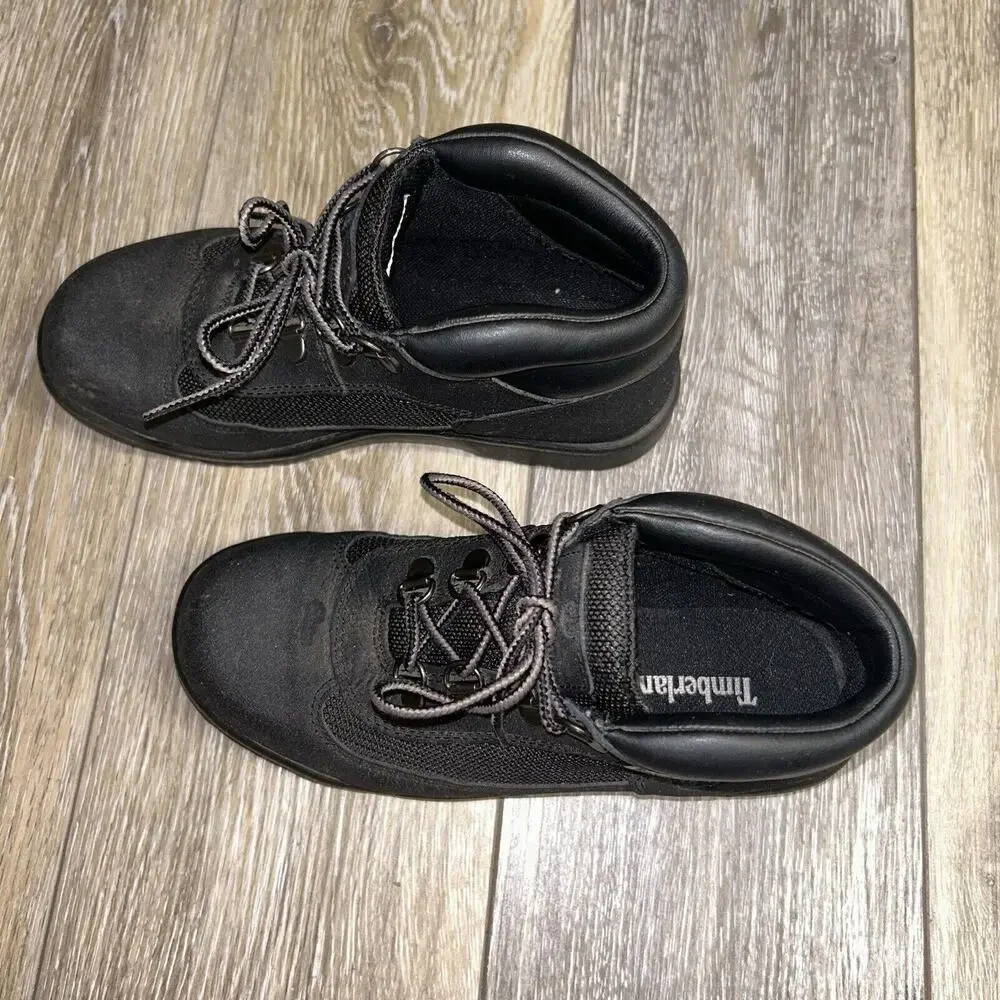 New Timberland 6-Inch Premium Waterproof Boots Youth US Size 3 Black Nubuck